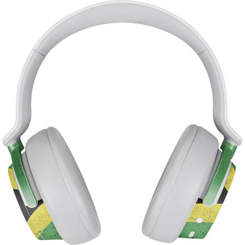 Jamaica Flag Distressed Surface Headphones Skin